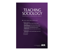 Teaching Sociology, April 2020 cover